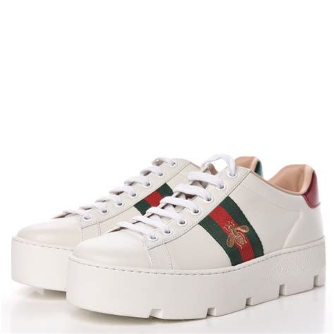 gucci platform sneakers womens|embroidered sneakers gucci.